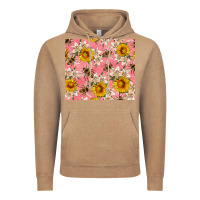 Vintage Coffee bees and flowers Vintage Hoodie - Artiststas