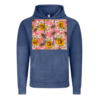 Vintage Denim bees and flowers Vintage Hoodie - Artiststas