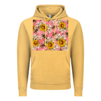 Vintage Mustard bees and flowers Vintage Hoodie - Artiststas