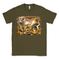 Army Green western charolais bull Classic Tee - LillyAllenDesigns