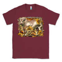 Burgundy western charolais bull Classic Tee - LillyAllenDesigns