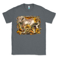 Charcoal Heather western charolais bull Classic Tee - LillyAllenDesigns