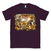 Plum western charolais bull Classic Tee - LillyAllenDesigns