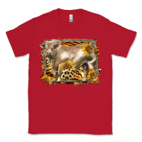 Red western charolais bull Classic Tee - LillyAllenDesigns