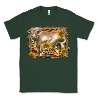 Sports Green western charolais bull Classic Tee - LillyAllenDesigns