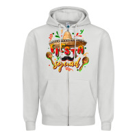 Dove Grey Fiesta squad Zipper Hoodie - FaDigitalArtStudio