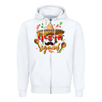 White Fiesta squad Zipper Hoodie - FaDigitalArtStudio