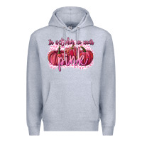 Heather Grey In October we wear pink Breast Cancer Premium Hoodie - FaDigitalArtStudio