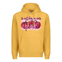 Mustard In October we wear pink Breast Cancer Premium Hoodie - FaDigitalArtStudio
