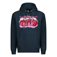 Navy In October we wear pink Breast Cancer Premium Hoodie - FaDigitalArtStudio
