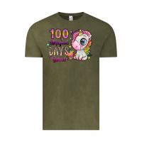 Vintage Olive 100 magical days school Vintage Tee - SublimationCraftShop
