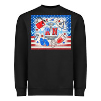 Black American memorial day rn registered nurse Heavyweight Sweatshirt - TumblerDesignByShophia