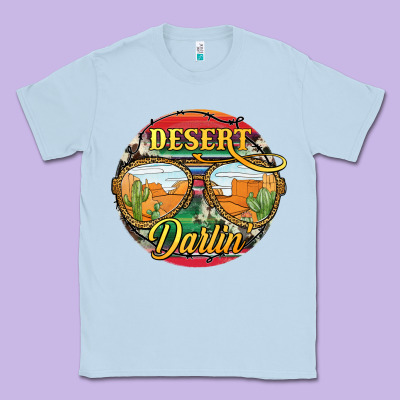 Desert Darlin' Sunglassess Classic Tee Designed By Jahusdesignshop