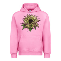 Fuchsia Pink sun   fill purple sunflower Urban Hoodie - LillyAllenDesigns