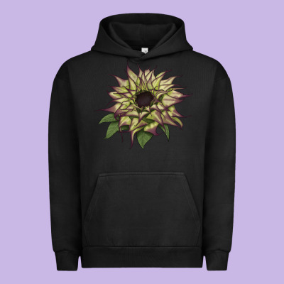 Sun   Fill Purple Sunflower Urban Hoodie Designed By Lillyallendesigns