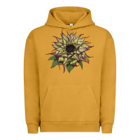 Pigment Peanut Butter sun   fill purple sunflower Urban Hoodie - LillyAllenDesigns
