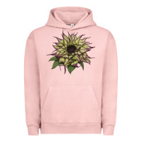 Pigment Salmon sun   fill purple sunflower Urban Hoodie - LillyAllenDesigns