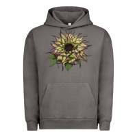 Pigment Tornado sun   fill purple sunflower Urban Hoodie - LillyAllenDesigns