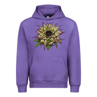 Tulip sun   fill purple sunflower Urban Hoodie - LillyAllenDesigns