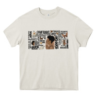 Cream black woman confident Heavy Core Tee - MaliasSmallBusiness