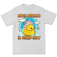 Dove Grey duck around and find out Premium Tee - MaliasSmallBusiness