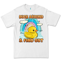 White duck around and find out Premium Tee - MaliasSmallBusiness
