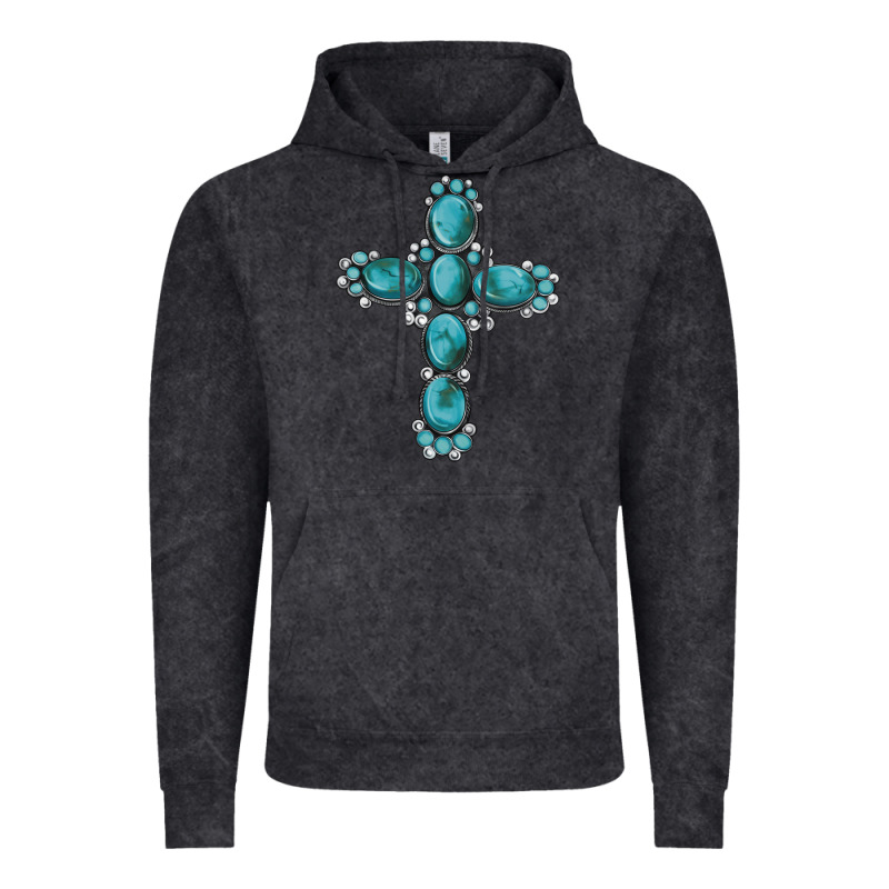 Western Gemstone Cross Vintage Hoodie by Artiststas | Teevron