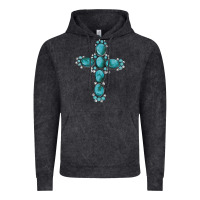 Vintage Black western Gemstone cross Vintage Hoodie - Artiststas