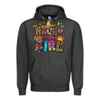 Charcoal Heather Nacho average girl Zipper Hoodie - FaDigitalArtStudio