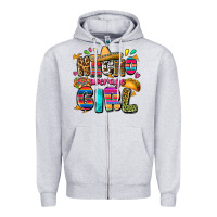 Heather Grey Nacho average girl Zipper Hoodie - FaDigitalArtStudio