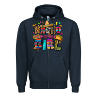 Navy Nacho average girl Zipper Hoodie - FaDigitalArtStudio