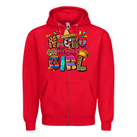 Red Nacho average girl Zipper Hoodie - FaDigitalArtStudio