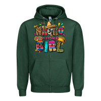 Sports Green Nacho average girl Zipper Hoodie - FaDigitalArtStudio
