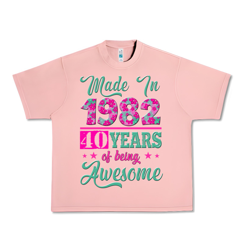 Made In 1982, 40 Years Of Being Awesome Urban Heavy Tee by Jasminsmagicworld | Teevron