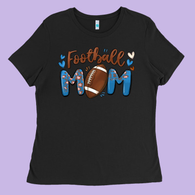 Football Mom Ladies Tee Designed By Maliassmallbusiness