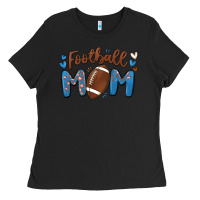 Black football mom Ladies Tee - MaliasSmallBusiness