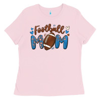 Bubblegum Pink football mom Ladies Tee - MaliasSmallBusiness
