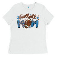 White football mom Ladies Tee - MaliasSmallBusiness