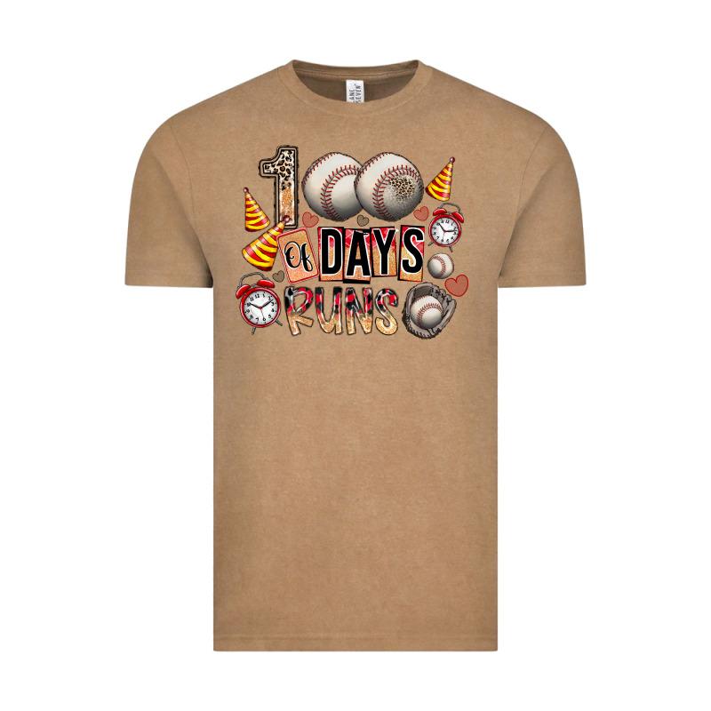 100 Of Days Runs Vintage Tee by SublimationCraftShop | Teevron