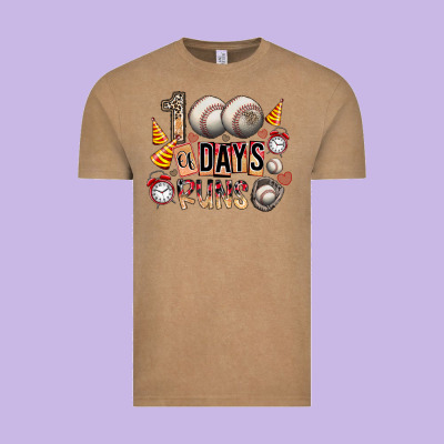 100 Of Days Runs Vintage Tee Designed By Sublimationcraftshop
