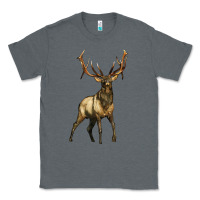 Charcoal Heather elk deer Classic Tee - LillyAllenDesigns