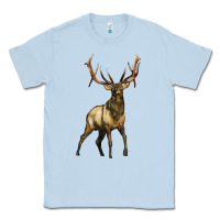 Dusty Blue elk deer Classic Tee - LillyAllenDesigns