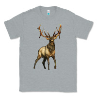 Heather Grey elk deer Classic Tee - LillyAllenDesigns