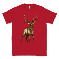 Red elk deer Classic Tee - LillyAllenDesigns