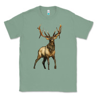 Sage elk deer Classic Tee - LillyAllenDesigns