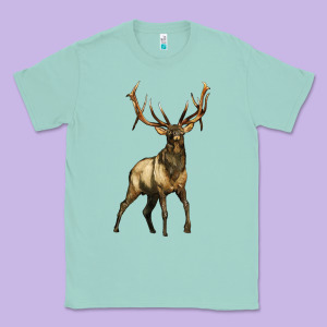 Elk Deer Classic Tee Designed By Lillyallendesigns