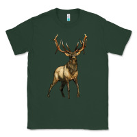 Sports Green elk deer Classic Tee - LillyAllenDesigns
