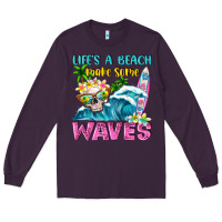 Plum Life's a beach make some waves Long Sleeve Tee - NancyCooperArtShop