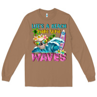 Toasted Coconut Life's a beach make some waves Long Sleeve Tee - NancyCooperArtShop