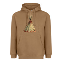Toasted Coconut teepe tipi Heavyweight Hoodie - FaDigitalArtStudio